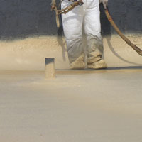 seamless, protective Jackson foam roofing